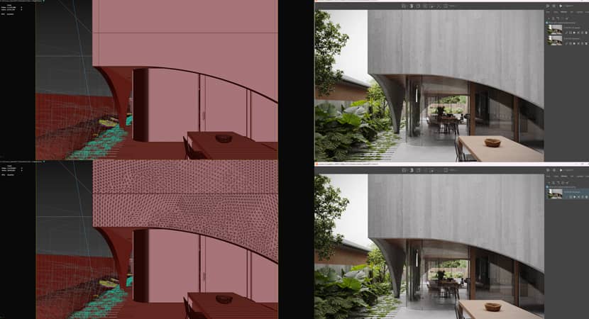 Leslie Umoh, 'Hawthorne House' Architectural visualization