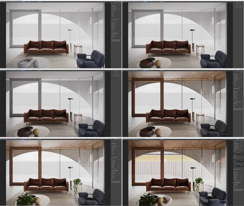 Leslie Umoh, 'Hawthorne House' Architectural visualization