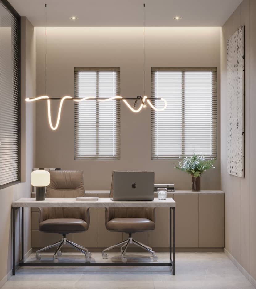 Sujoy Bera, 'Home Office' Architectural visualization