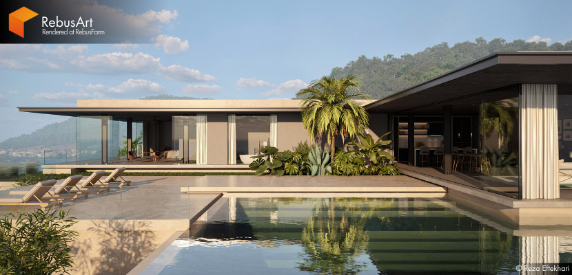Reza Eftekhari, 'Sea Breeze Nest' Architectural visualization