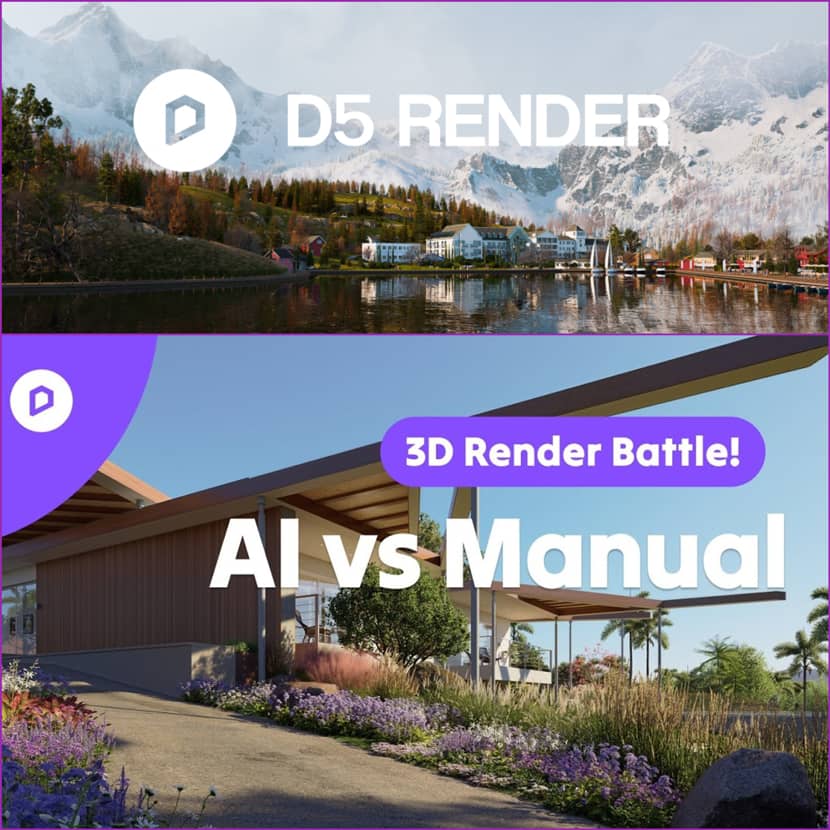 D5 Render - AI vs Manual Ultimate Battle For Rendering D5 Render - AI vs Manual Ultimate Battle For Rendering