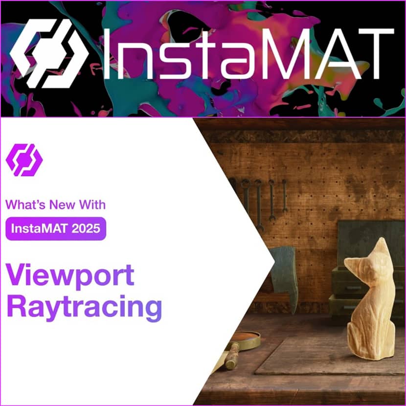 InstaMAT - What's New With Viewport Raytracing In InstaMAT Studio 2025