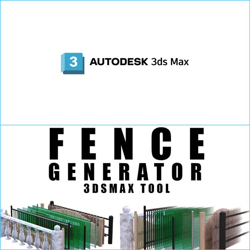 MGH3D - Fence Generator for 3ds Max 