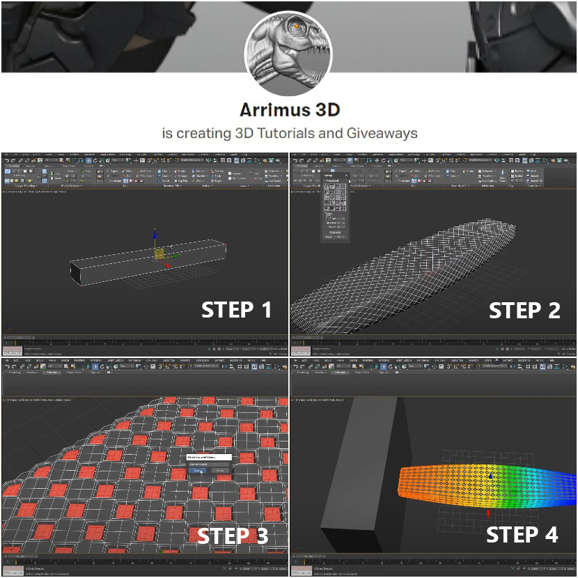 3DS Max - How to achieve fading geometry detail