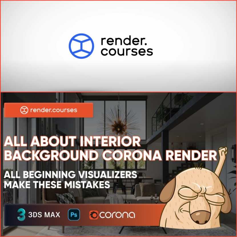 Render Courses - All about interior backgrounds with Chaos Corona