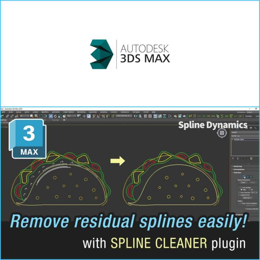 Spline Dynamics - Remove residual curves easily with the Spline Cleaner plugin