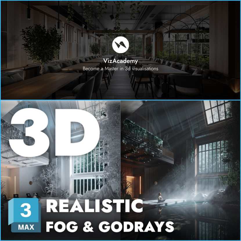 VizAcademyUK - Give atmosphere to your 3D renders Fog, Smoke Mist and Godrays!